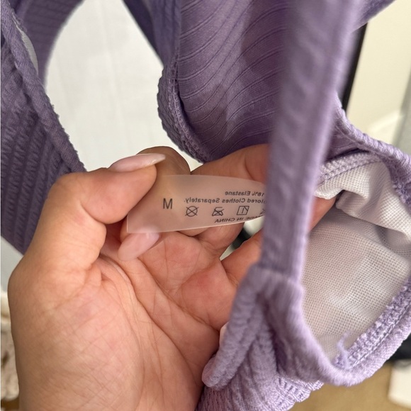 M/L Lilac High waist 2- Piece swimsuit - Picture 9 of 9